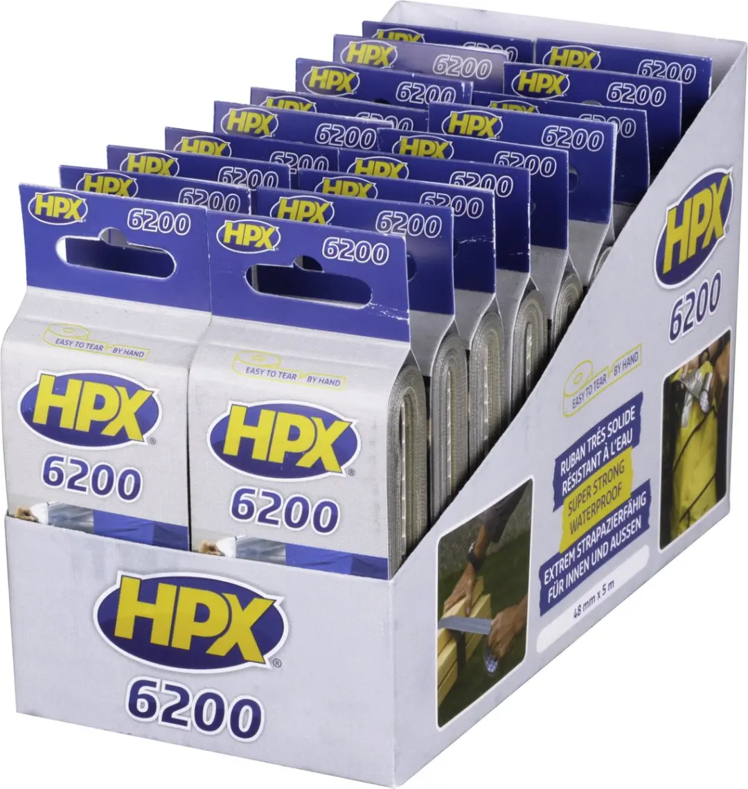 HPX 6200 Pocketsize Zilver Duct Tape - 3 Stuks