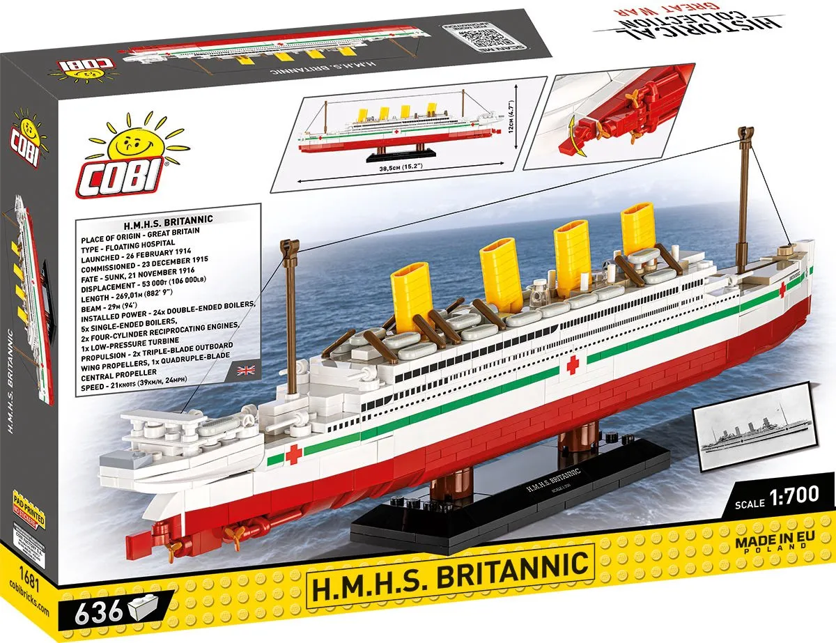 Cobi 1681 H.M.H.S. Britannic - 636 Stukken - Meerkleurig