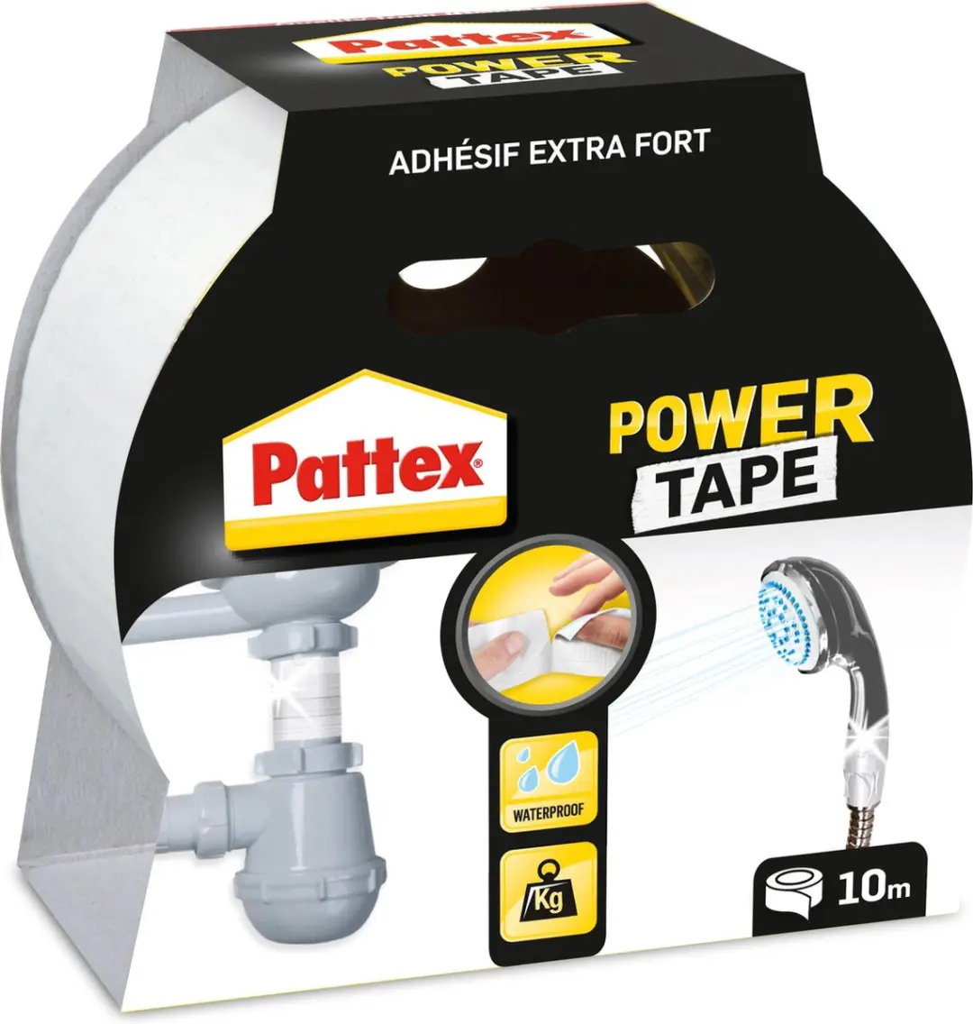 Pattex Power Tape 10m Ducktape - Wit
