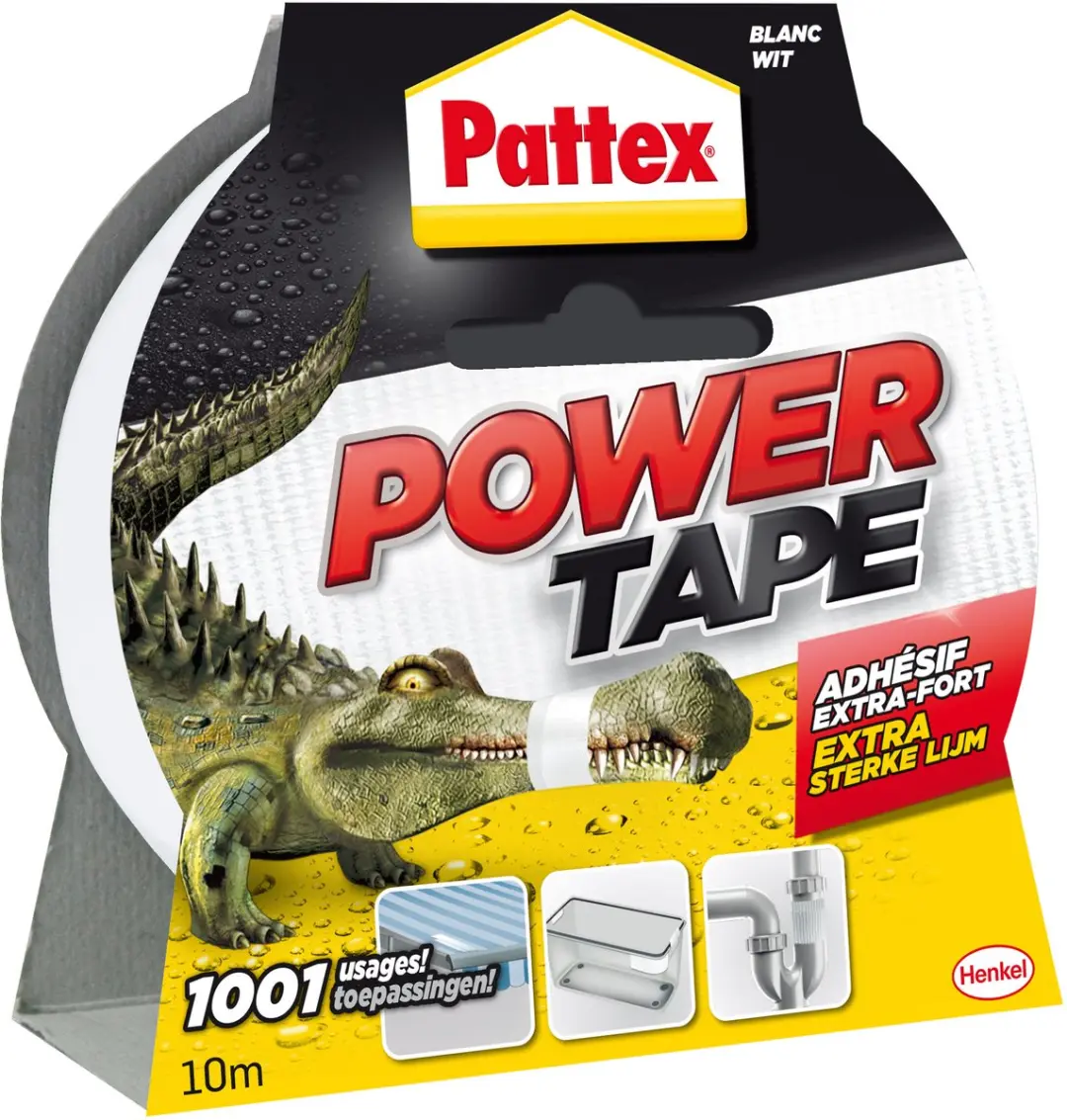 Pattex Power Tape 10m Ducktape - Wit