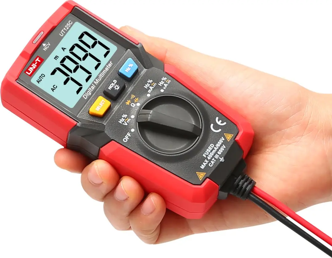 UNI-T UT125C Multimeter - 600V AC/DC - Zwart