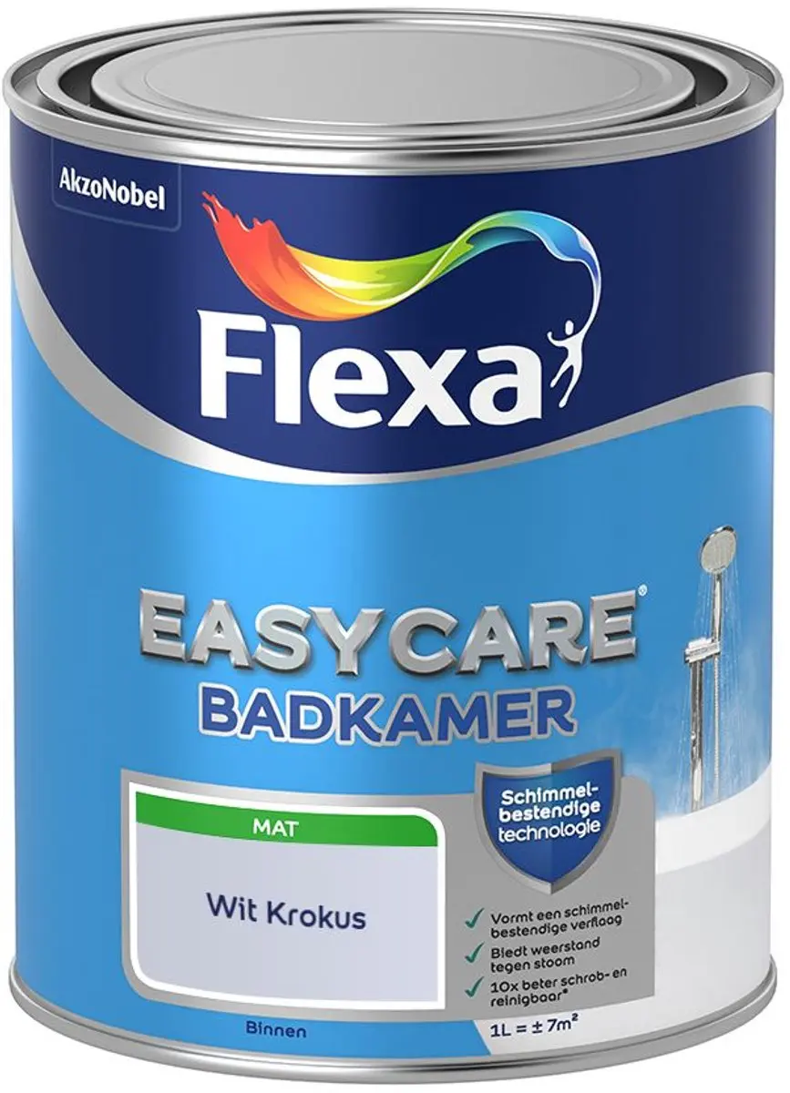 Flexa Easycare Badkamer Mengverf Wit Krokus 1L