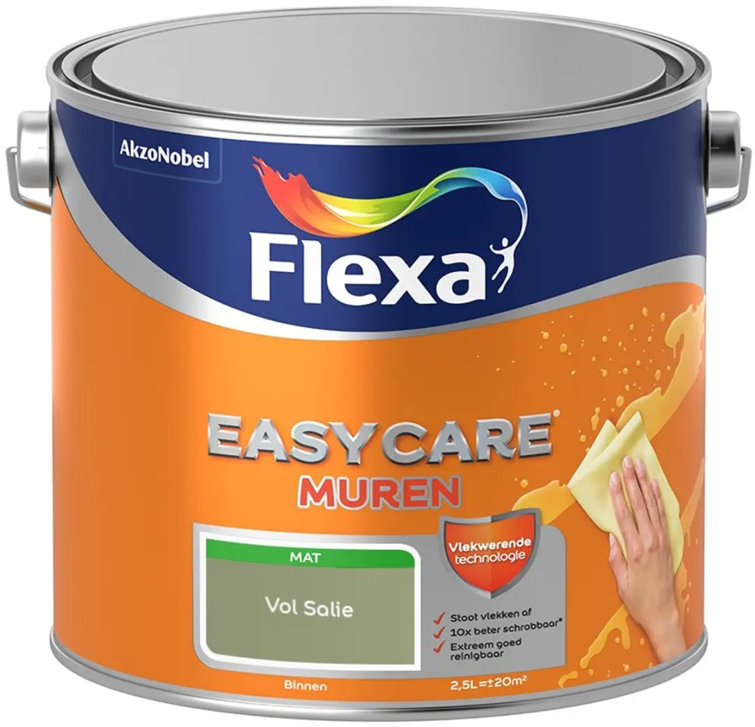 Flexa Easycare Muren Vol Salie Mengverf 2,5L