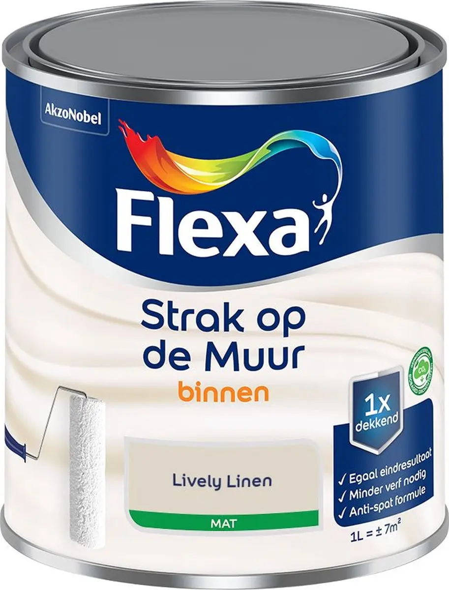 Flexa Strak Op De Muur Binnenmat Mengverf 1L