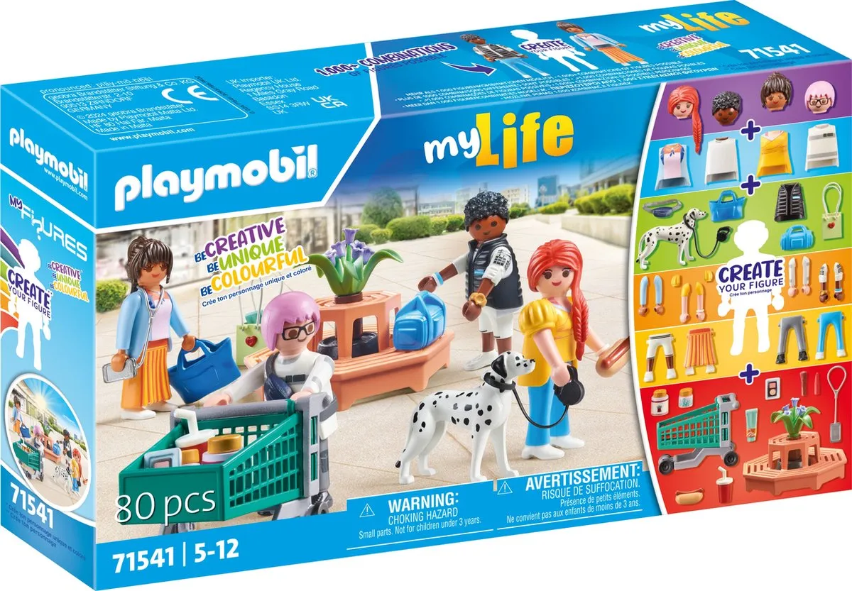 Playmobil My Life My Figures Shopping 71541 - Multicolor