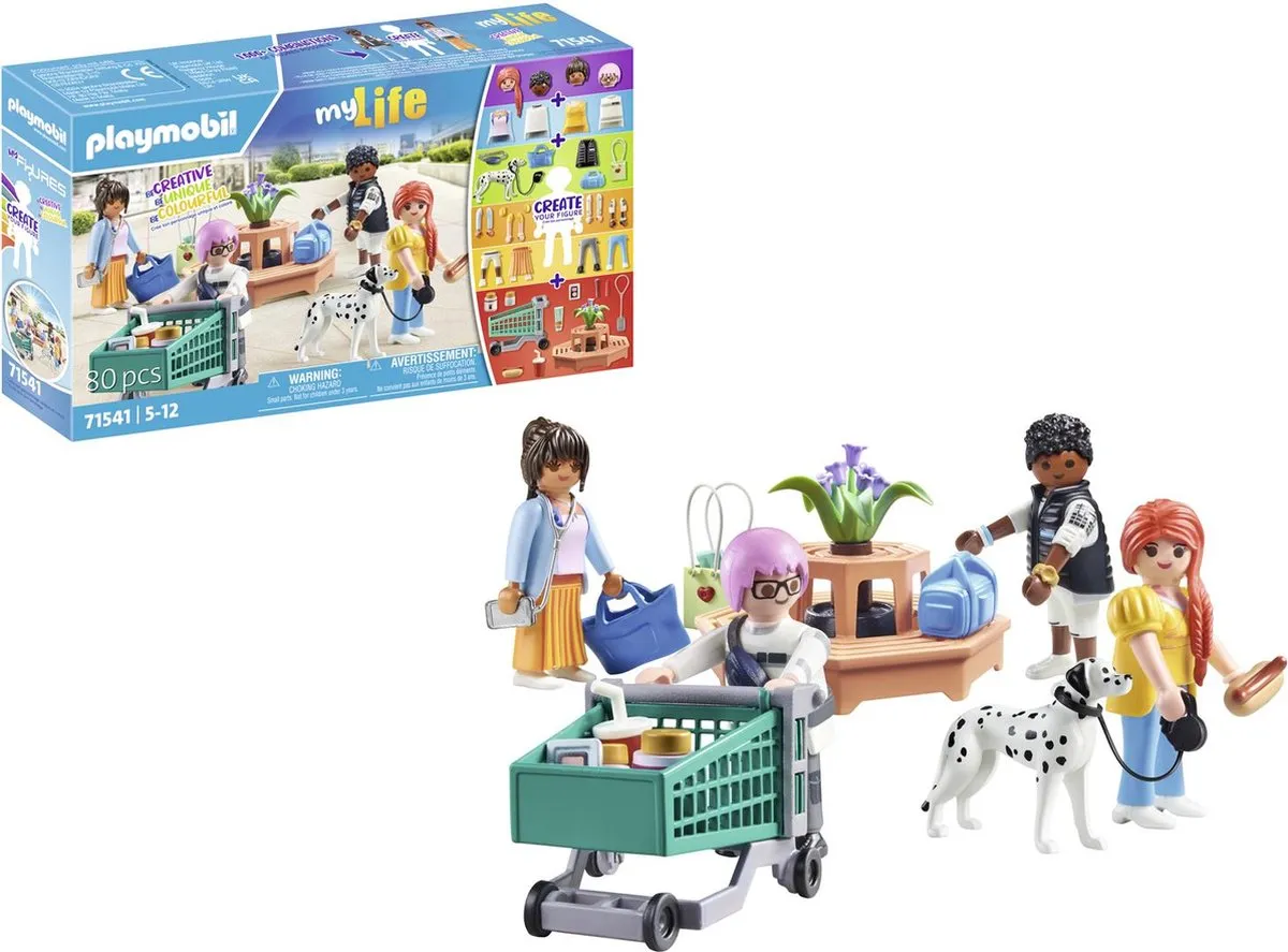 Playmobil My Life My Figures Shopping 71541 - Multicolor