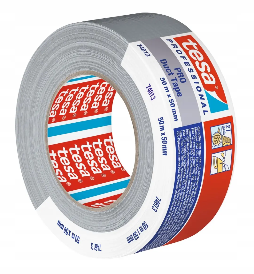 Tesa Duct Tape Zilver 50m x 50mm