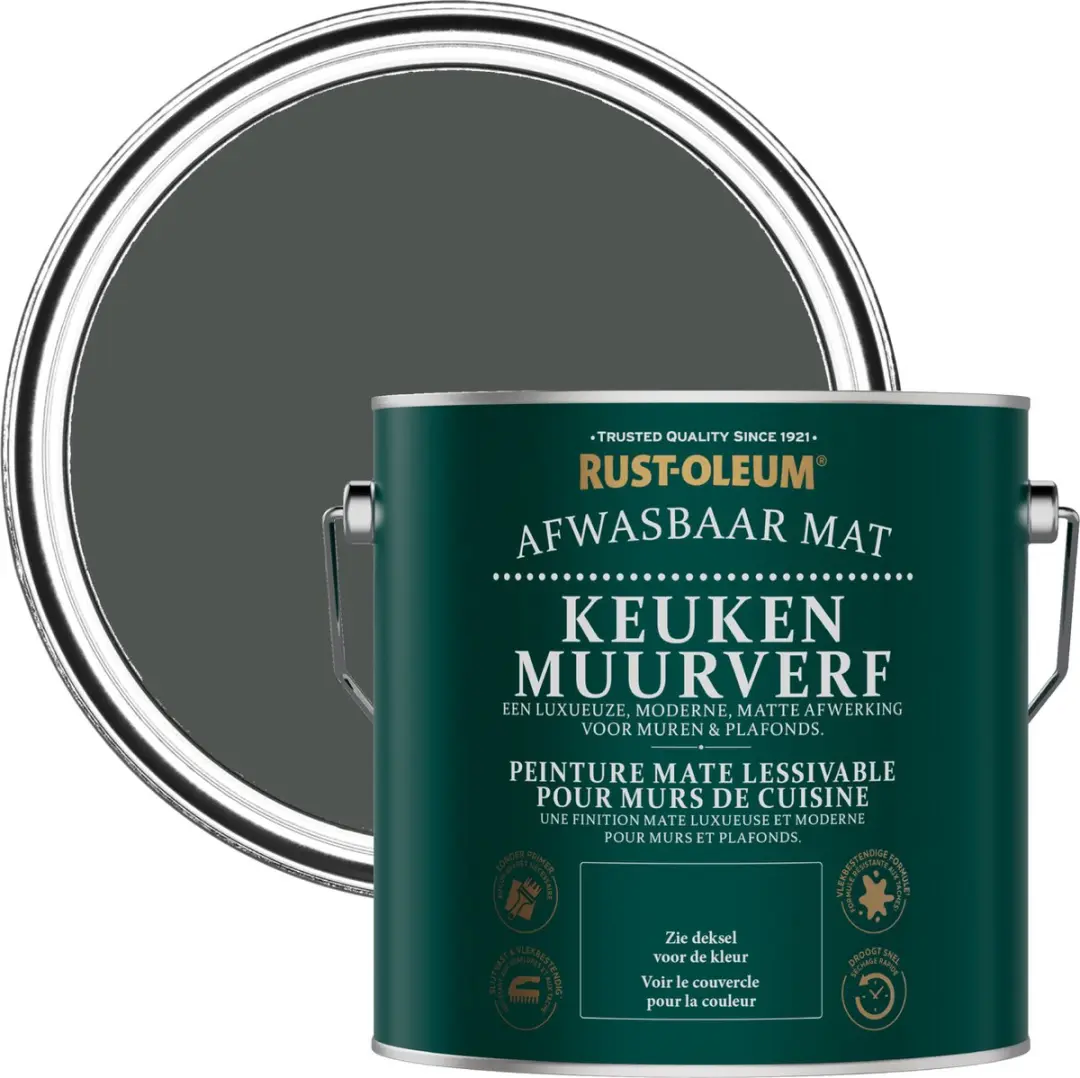 Rust-Oleum Grafiet Keuken Muurverf 2,5L
