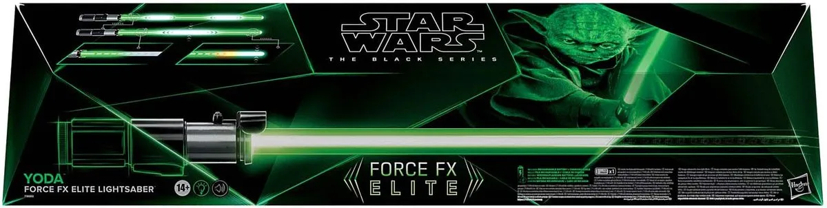 Star Wars Black Series F86835L0 Replica Force FX Elite Lightsaber Yoda - Multicolours