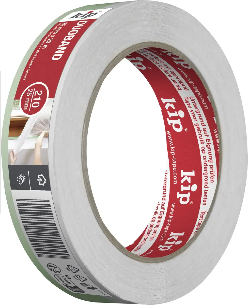 Kip 210 Duoband Afplaktape 25mm x 25m