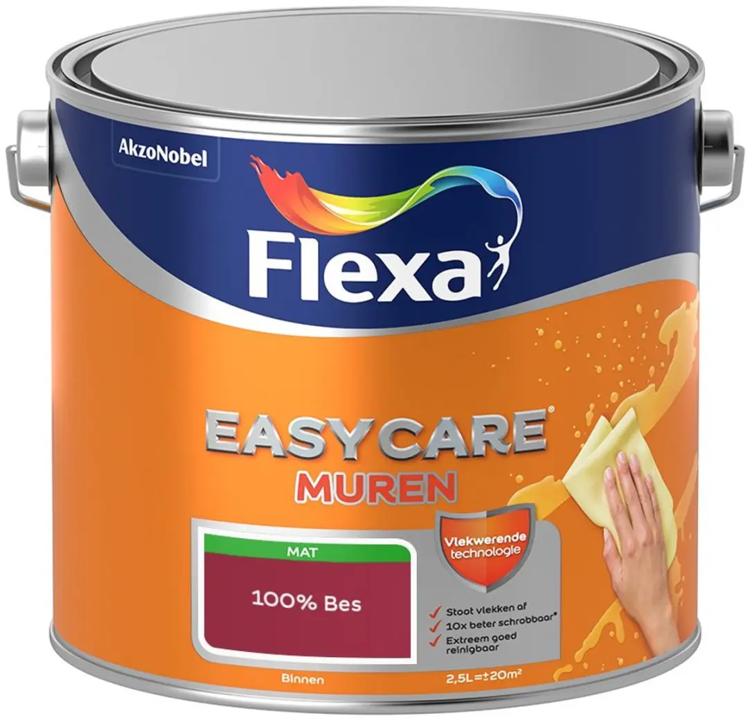 Flexa Easycare Muren Mengverf 100% Bes - 2,5L