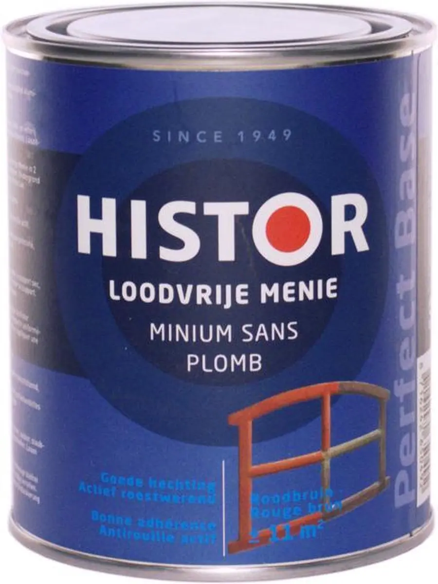 Histor Perfect Base Loodvrije Menie 0,75L - Roodbruin