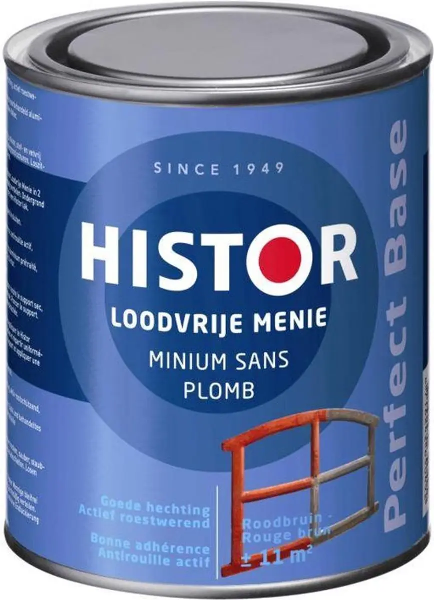 Histor Perfect Base Loodvrije Menie 0,75L - Roodbruin