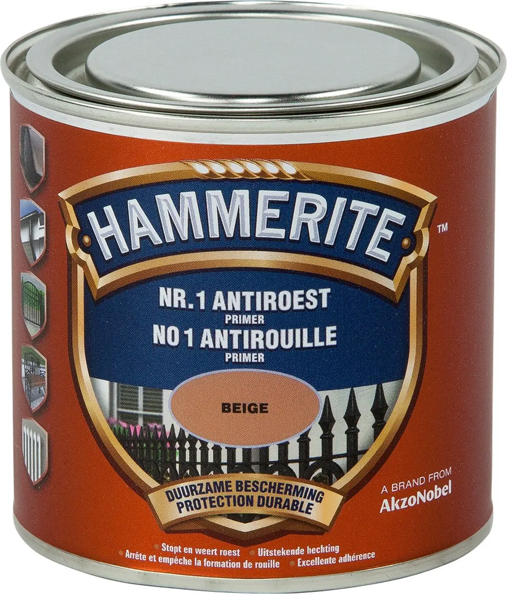 Hammerite Nr. 1 Anti Roest Grondverf Beige 250ml