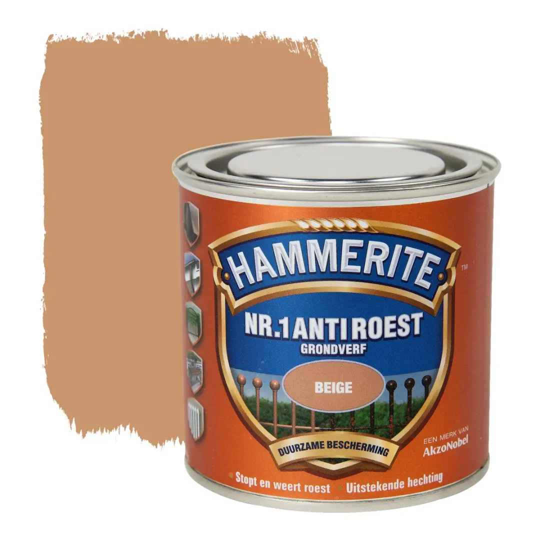 Hammerite Nr. 1 Anti Roest Grondverf Beige 250ml