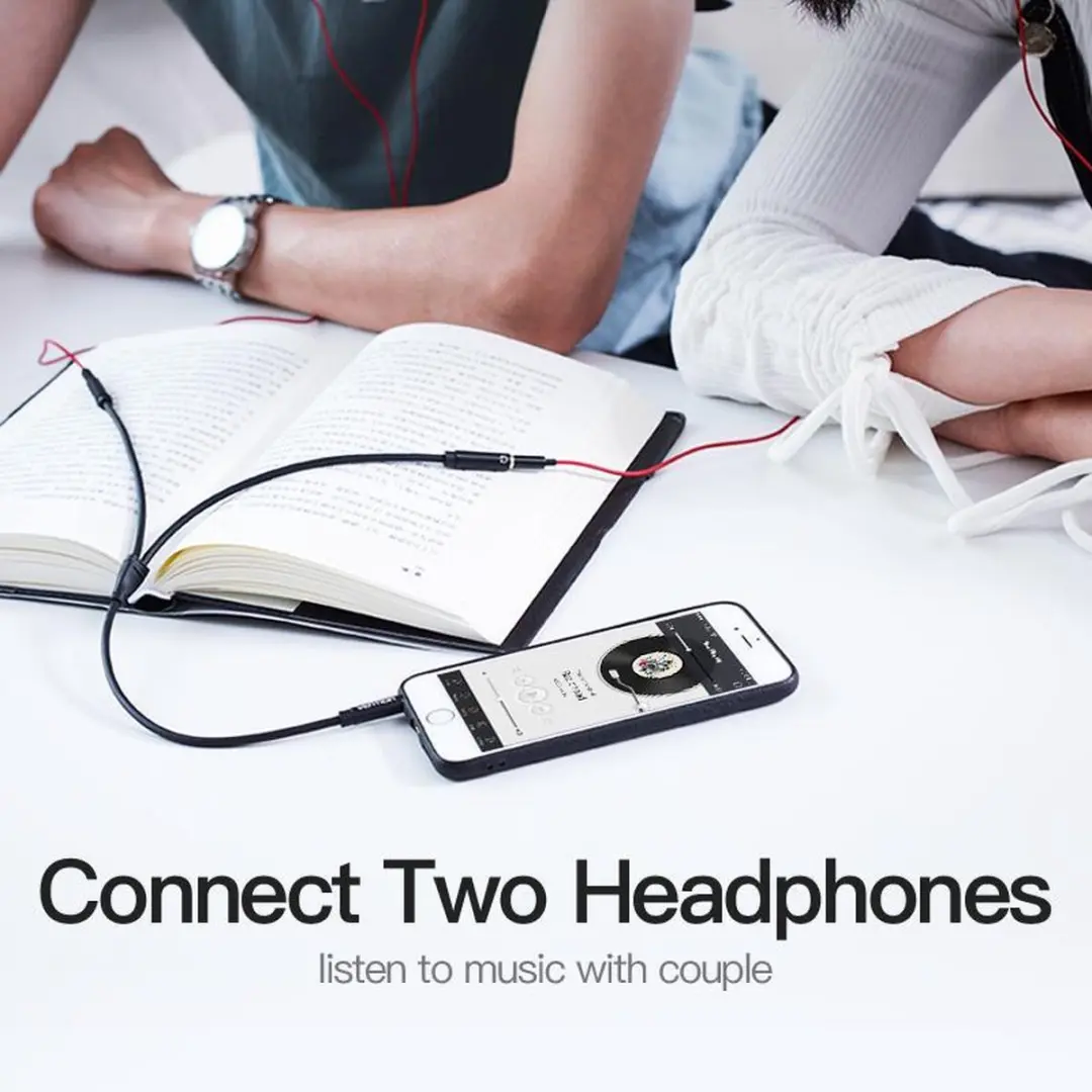 Vention Audio Splitter 3.5mm Aux Jack - Goudgeplateerd