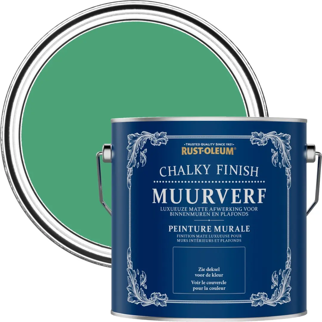Rust-Oleum Groen Chalky Finish Muurverf 2,5L