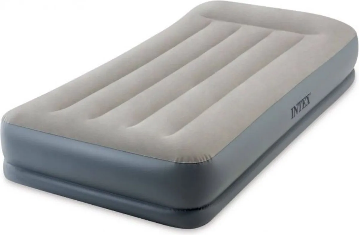 Intex Pillow Rest Mid-Rise Luchtbed 191x99x30cm - Grijs