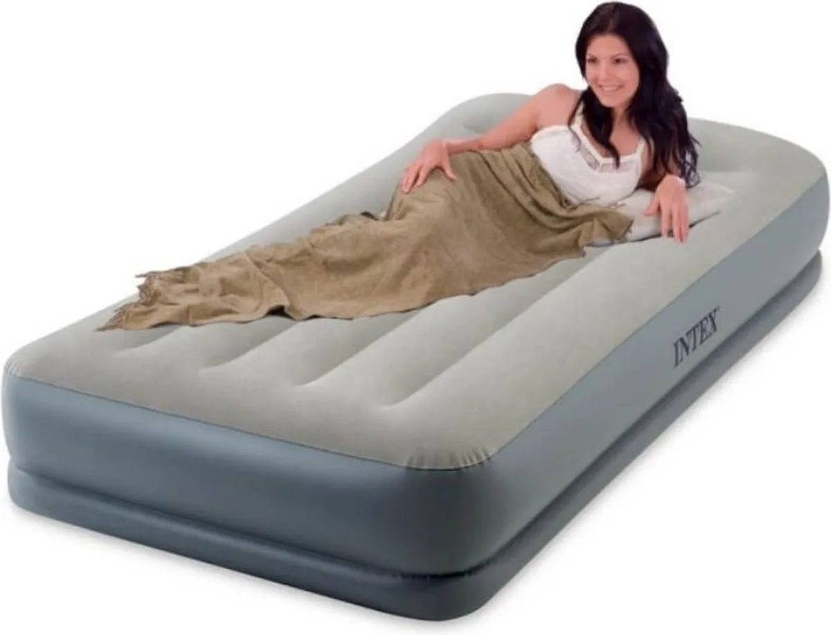 Intex Pillow Rest Mid-Rise Luchtbed 191x99x30cm - Grijs - afbeelding 6 van 6