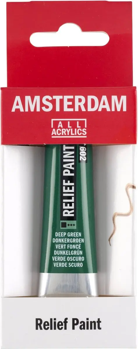 Royal Talens Relief Paint 602 Donkergroen - 20ml