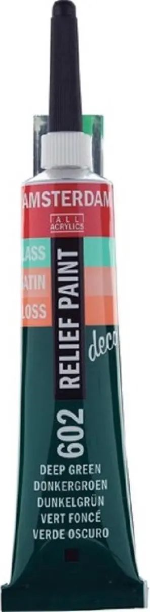 Royal Talens Relief Paint 602 Donkergroen - 20ml - afbeelding 6 van 6