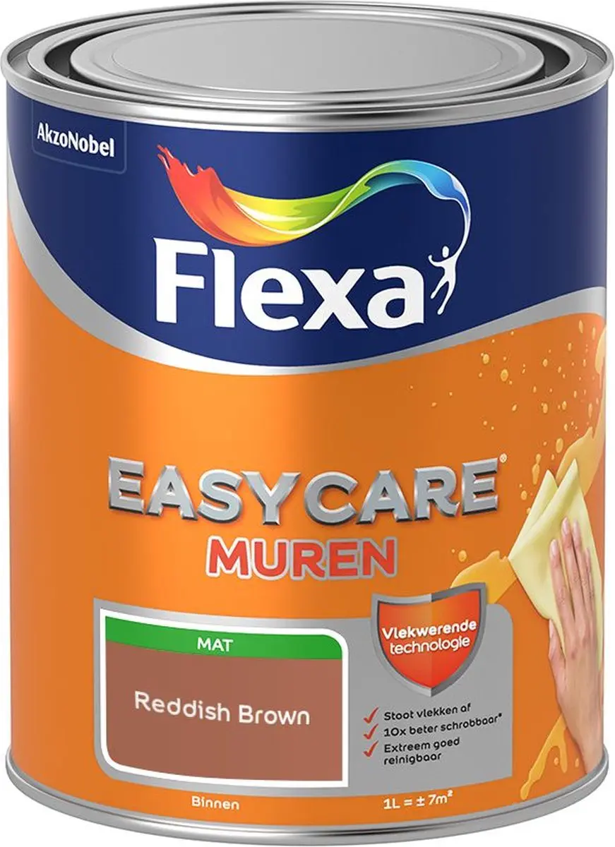 Flexa Easycare Muren Reddish Brown Mengverf 1L