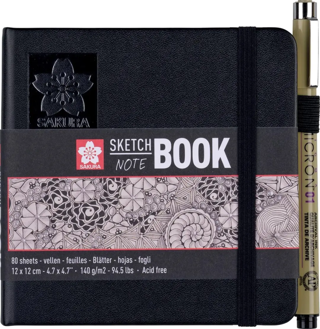 Sakura Schetsboek 80 Vel 120x120mm - 5 Stuks