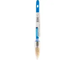Silverline Puntpenseel Varkenshaar 190mm - Blauw/Geel