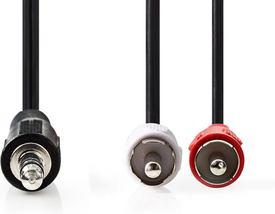 Nedis Stereo-Audiokabel 3,5mm Male naar 2x RCA Male - 5m - Zwart
