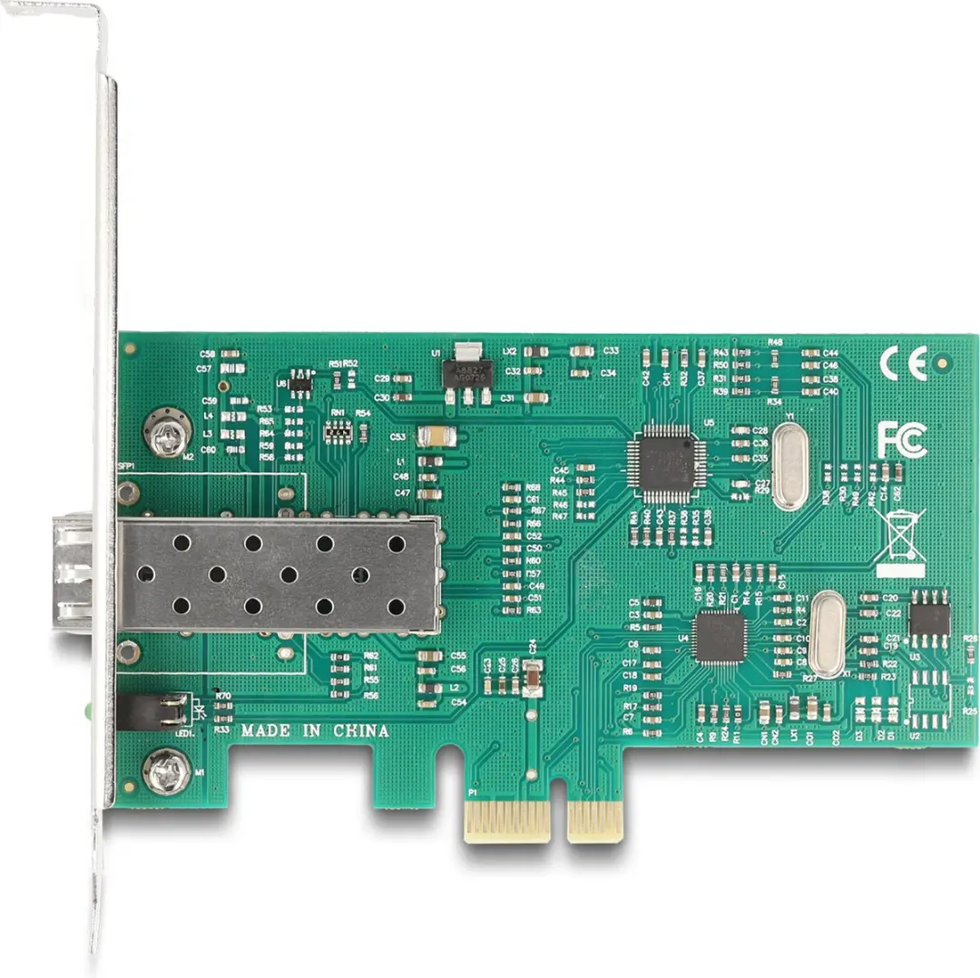 Delock PCIe x1 naar SFP 100Base-FX - Groen/Grijs