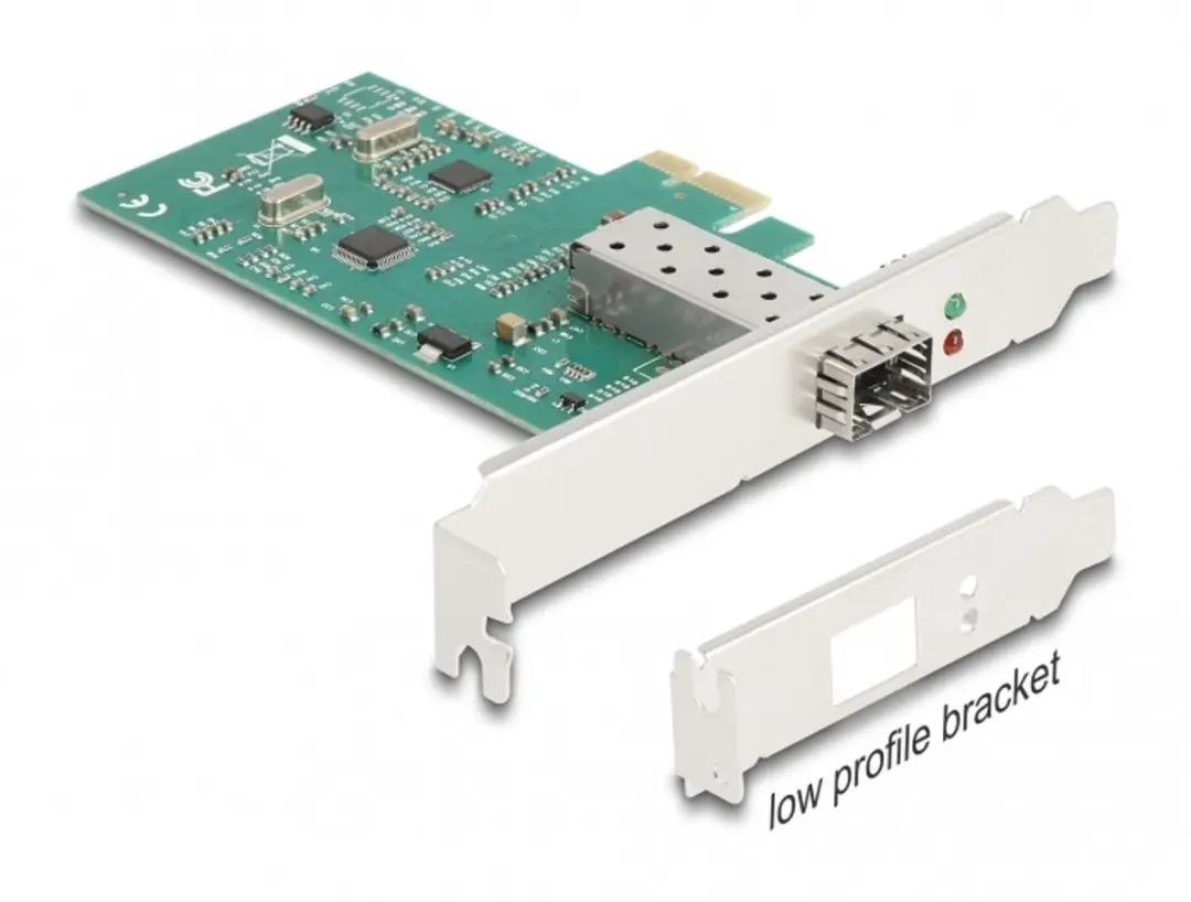 Delock PCIe x1 naar SFP 100Base-FX - Groen/Grijs