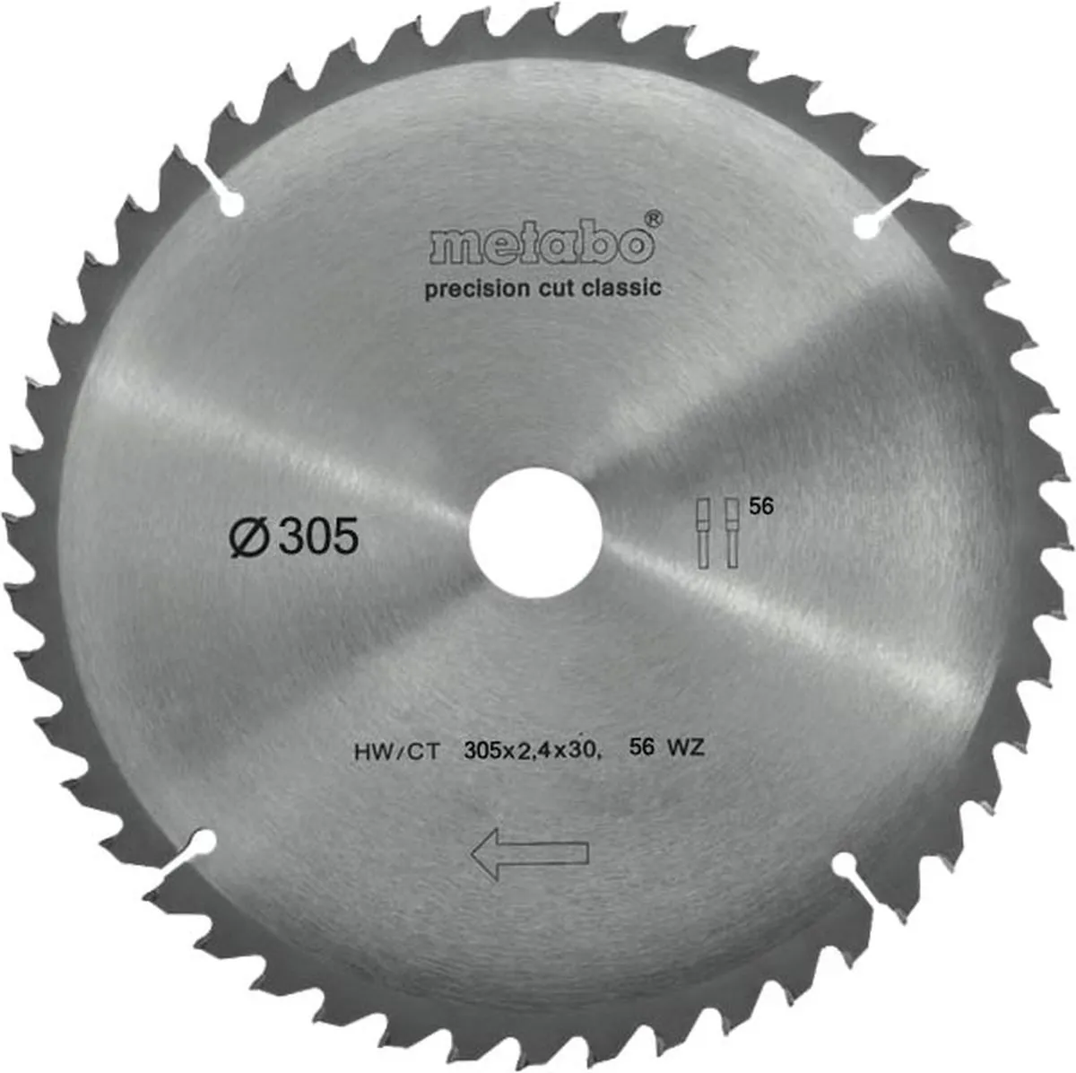 Metabo 628064000 Cirkelzaagblad 305mm - 56T - Hout/MDF