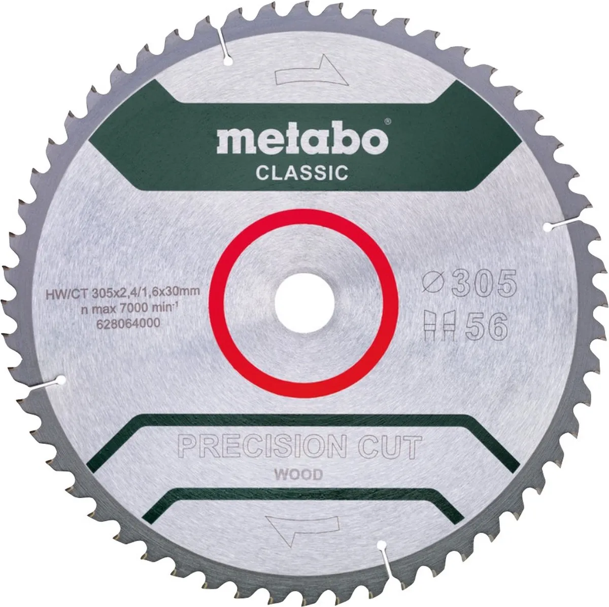 Metabo 628064000 Cirkelzaagblad 305mm - 56T - Hout/MDF