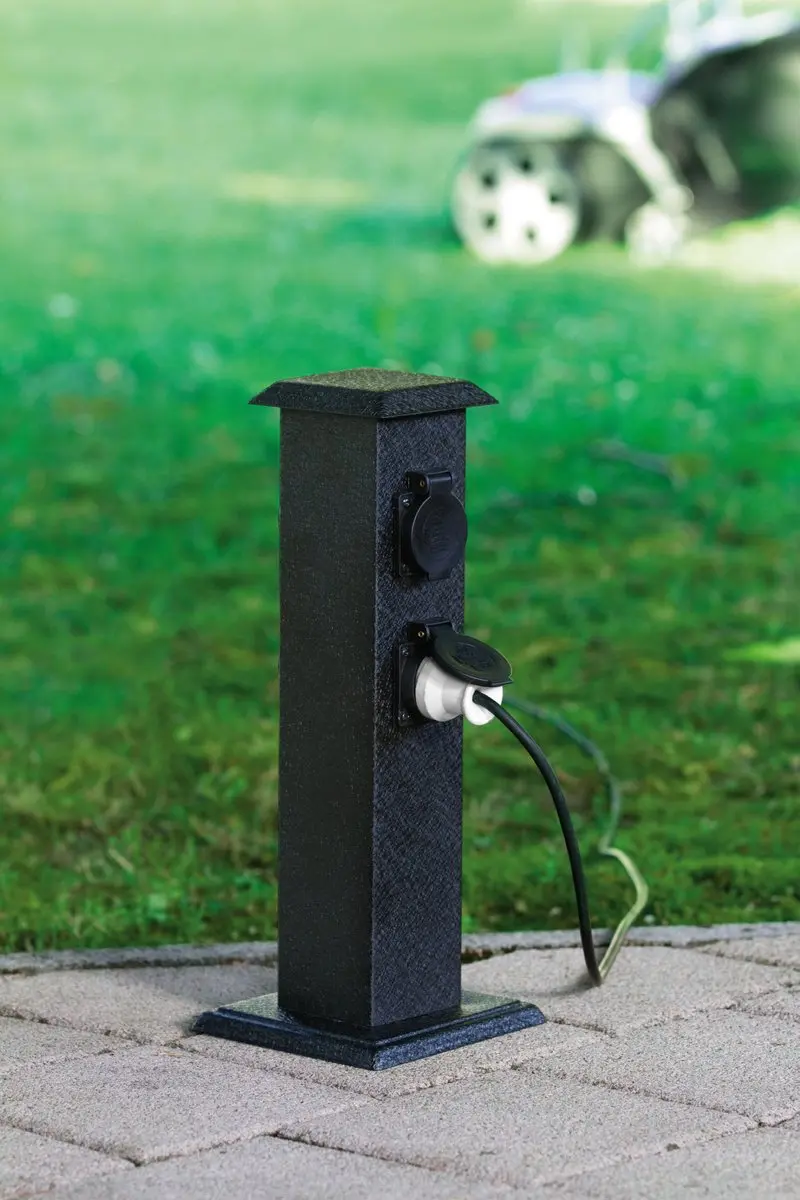 Eglo Park 4 Stekkerzuil Buitenverlichting - 4x230V - Zwart - afbeelding 6 van 6