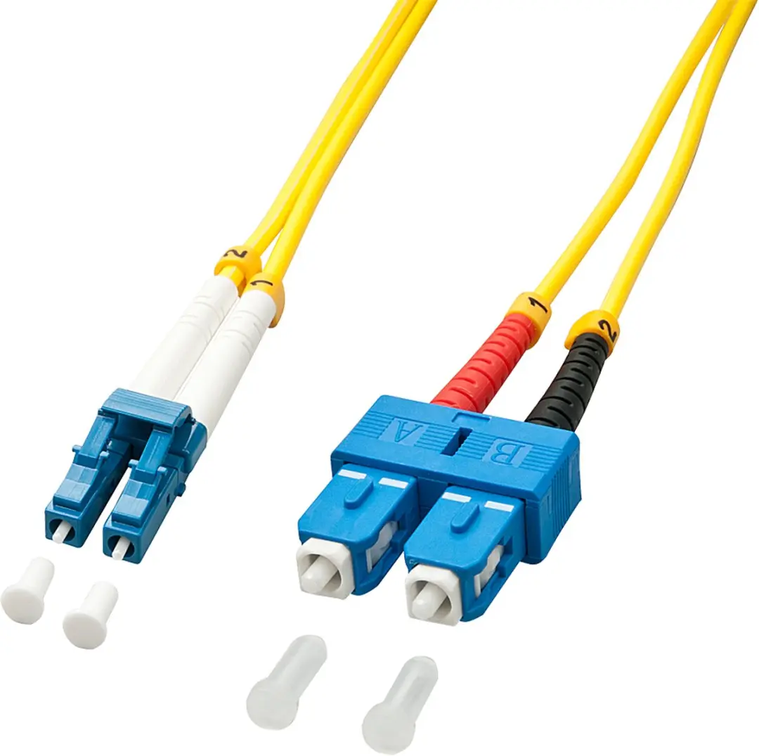 LINDY 47474 Glasvezel Optische vezel Aansluitkabel Singlemode OS2 10.00 m