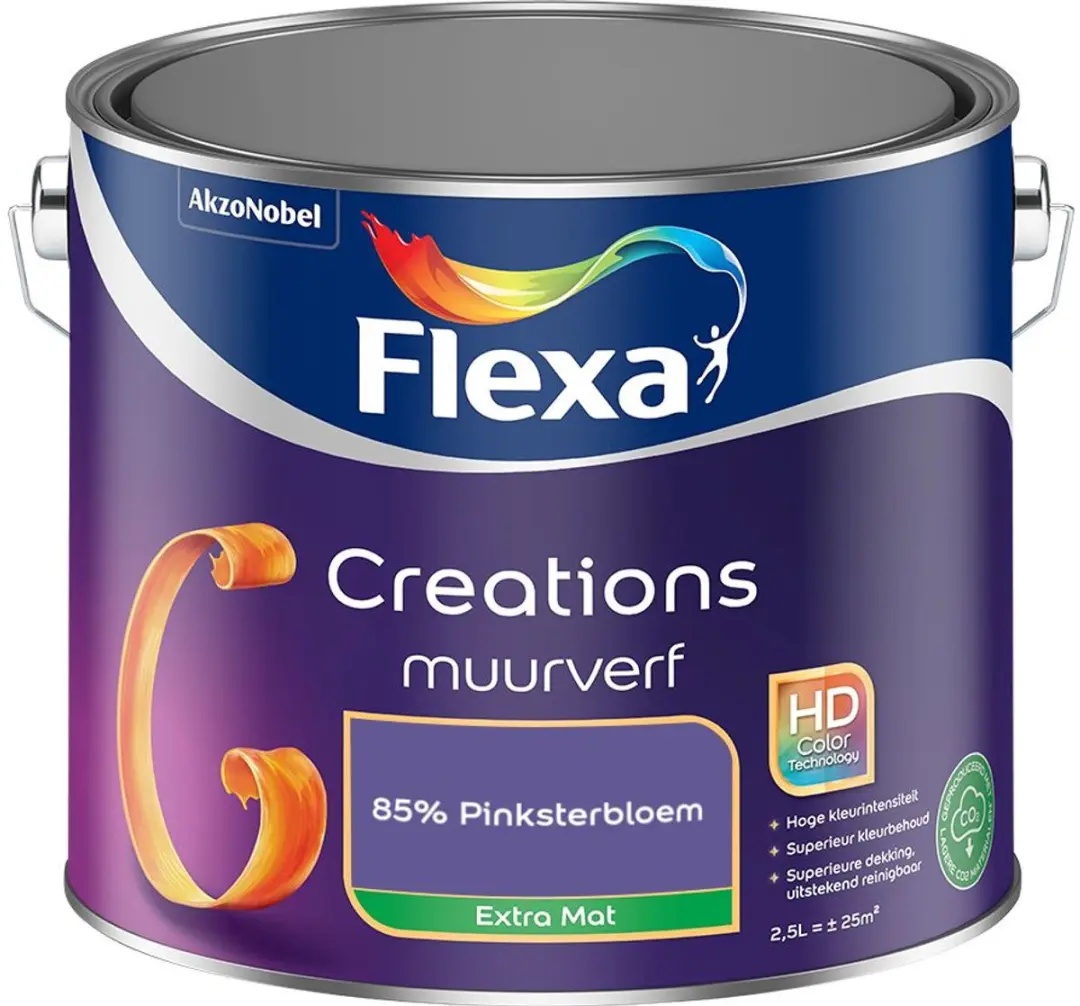 Flexa Creations Muurverf Extra Mat 85% Pinksterbloem 2,5L