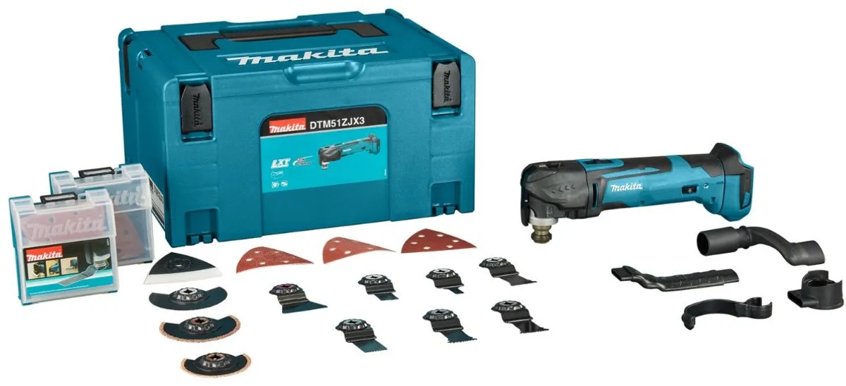 Makita DTM51ZJX3 Multitool 18V - 16 Accessoires