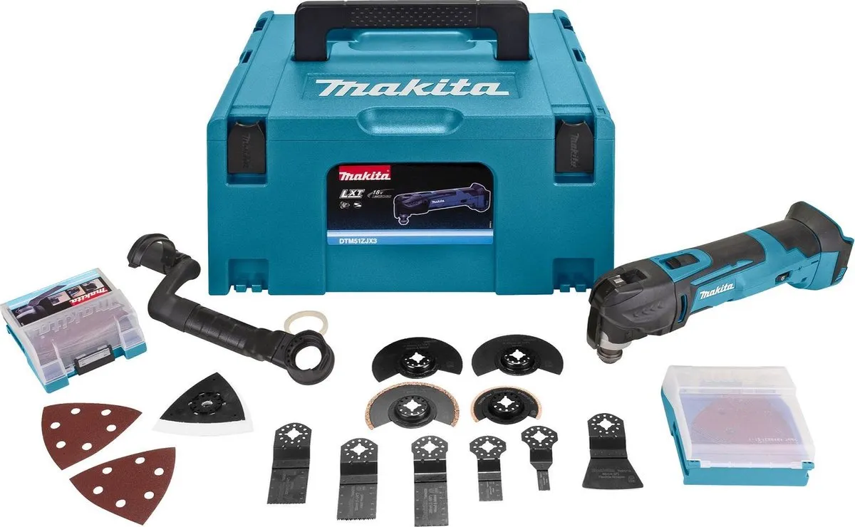 Makita DTM51ZJX3 Multitool 18V - 16 Accessoires