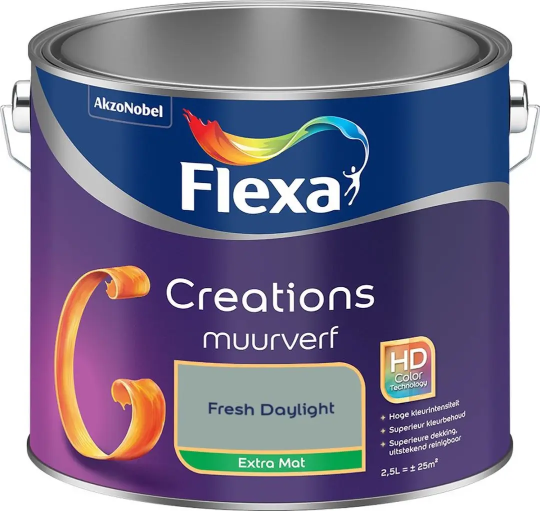 Flexa Creations Muurverf Extra Mat Fresh Daylight 2,5L