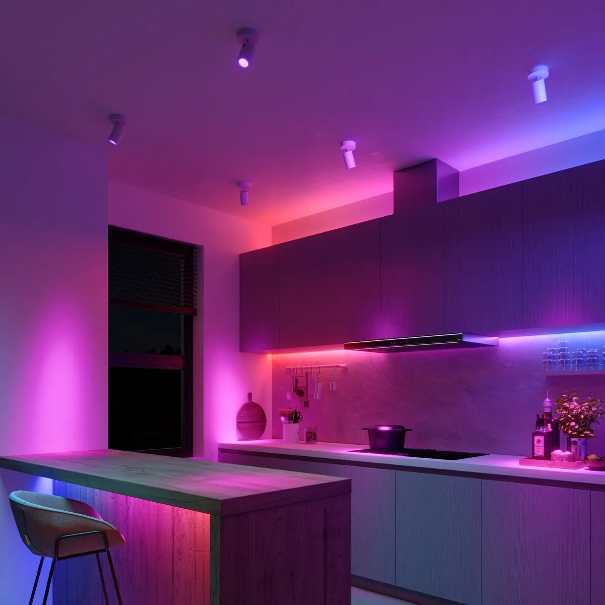 Calex Smart Plafondlamp 1-Lichts RGBW - 10cm Wit