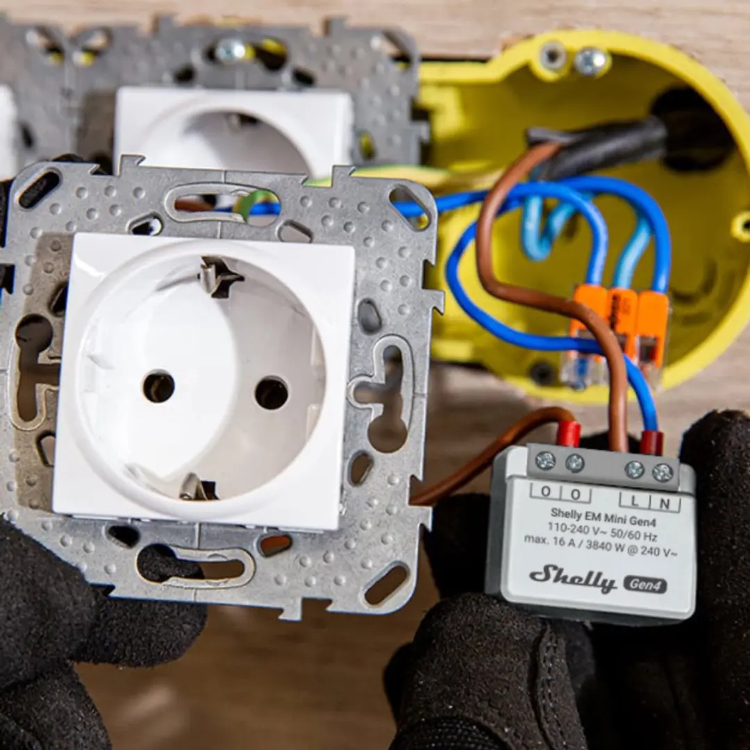 Shelly EM Mini Gen4 Energiemeter 16A - Wit