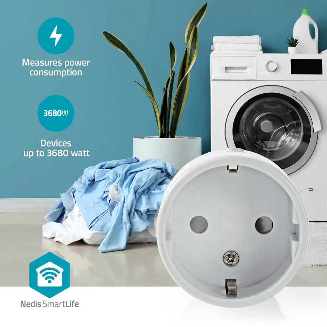 Nedis SmartLife Slimme Stekker 2500W - Wit - afbeelding 6 van 6