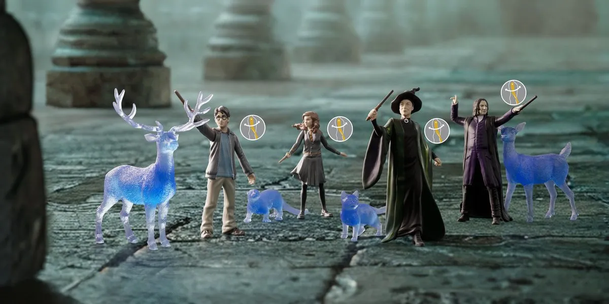 Schleich Hermelien Griffel & Patronus Harry Potter 42681 - Multikleur