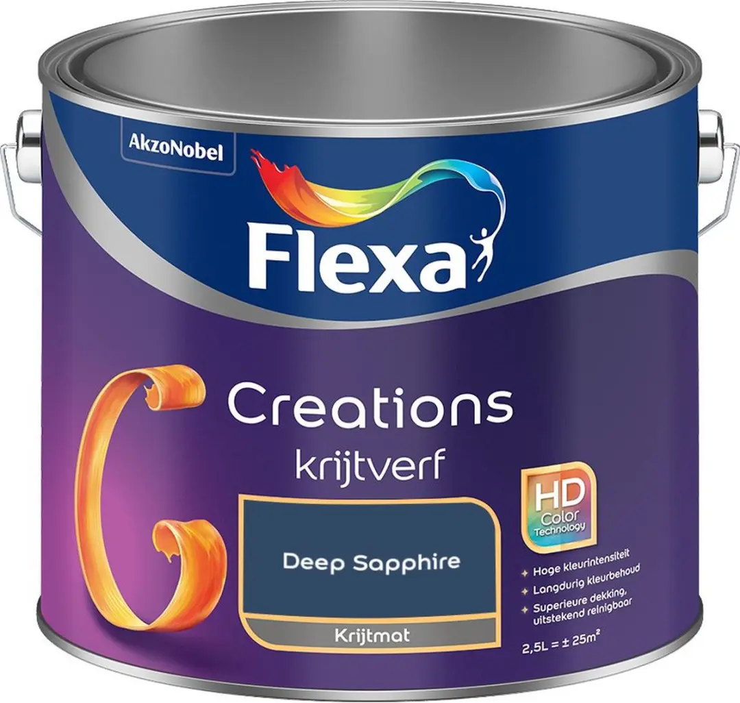 Flexa Creations Muurverf Deep Sapphire 2,5L