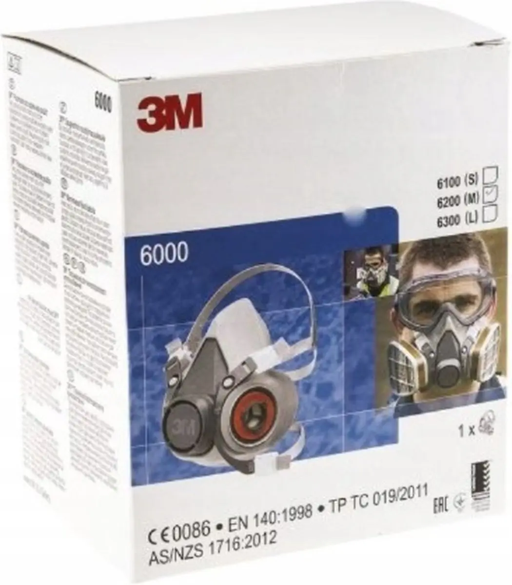 3M 6200 Halfgelaatsmasker - Medium - afbeelding 6 van 6