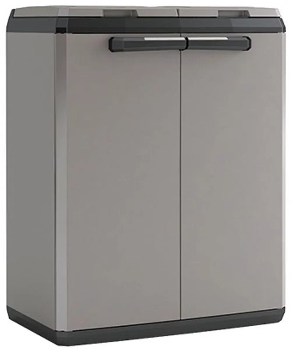 Keter Split Basic Recyclingbak 68x39x85cm - Donker grijs/zwart
