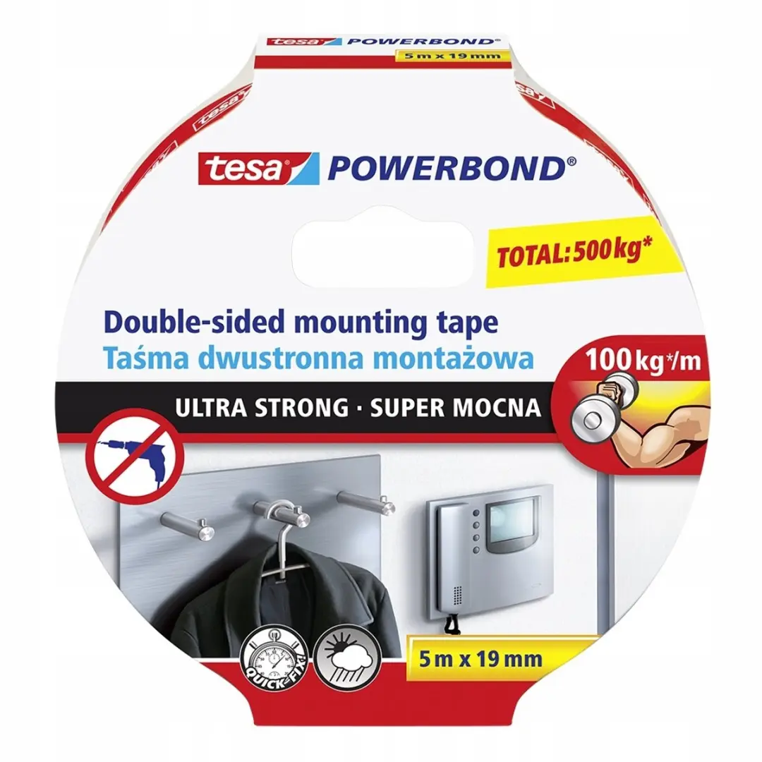 Tesa Powerbond Ultra Strong Schuimtape 5m x 19mm