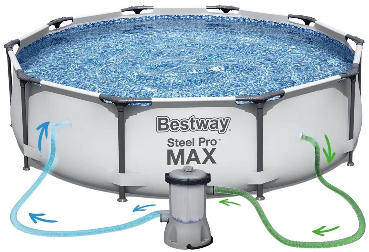 Bestway Steel Pro Max Zwembad 305x76cm - 4678L - Wit