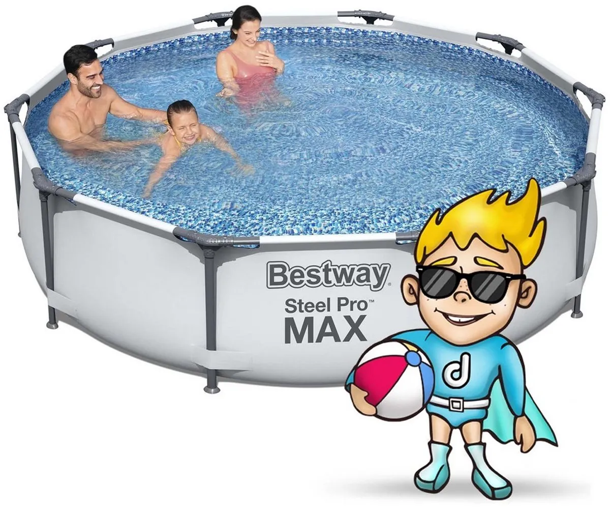 Bestway Steel Pro Max Zwembad 305x76cm - 4678L - Wit