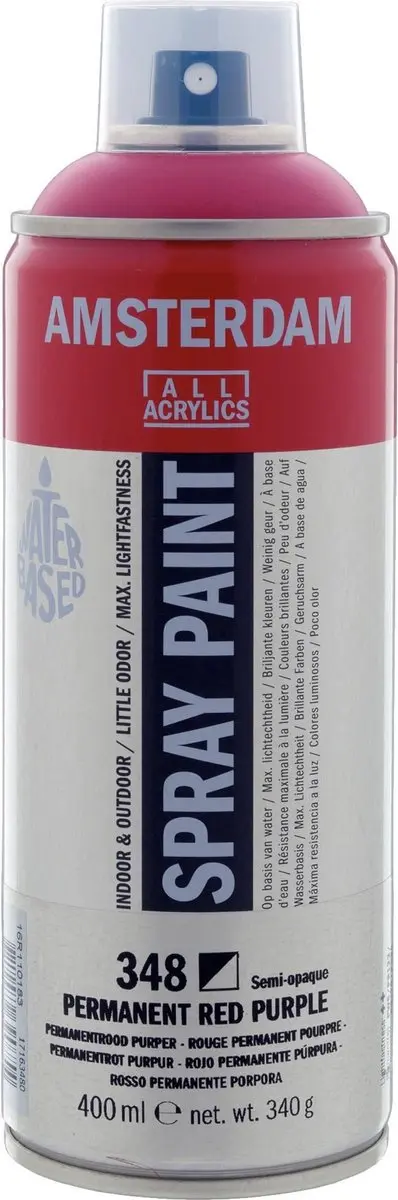 Amsterdam Spuitbusverf Permanentrood Purper 400ml